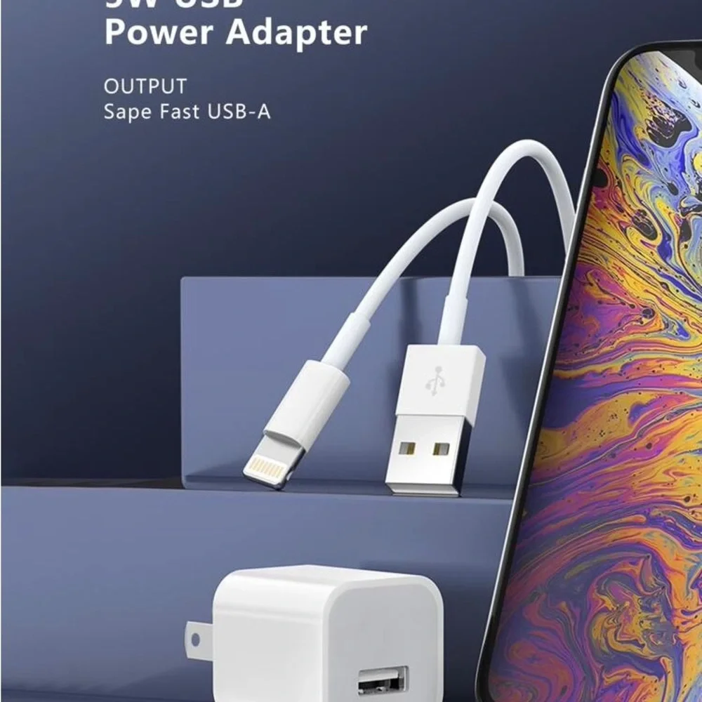 3 Pcs USB-A to Lightning cable Cord For iPhone 11 12 13 14 15 pro max 3feet